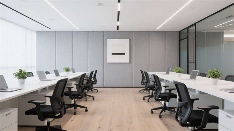 合肥1500平辦公室裝修，打造極簡質感與高效協作空間